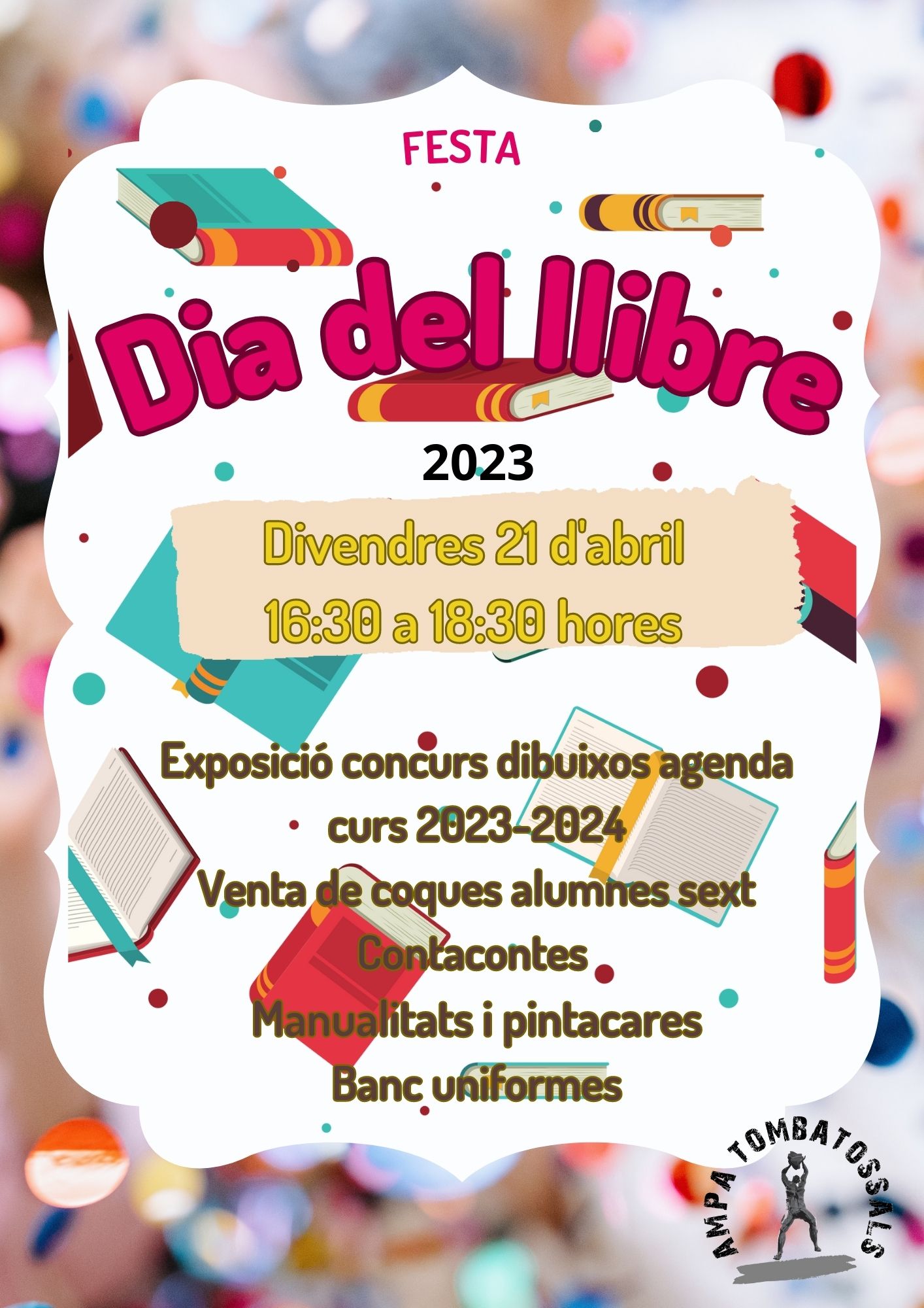 Cartell del dia del llibre 2023